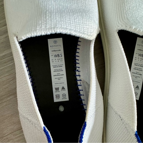 Rothy’s Original Slip on Sneaker - Bright White - Picture 4 of 4